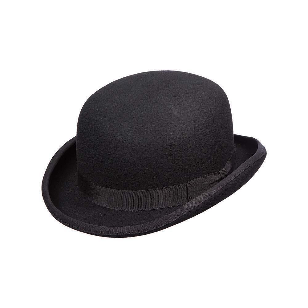 3511 Classico 's Wool Felt Bowler Hat, Black, Large